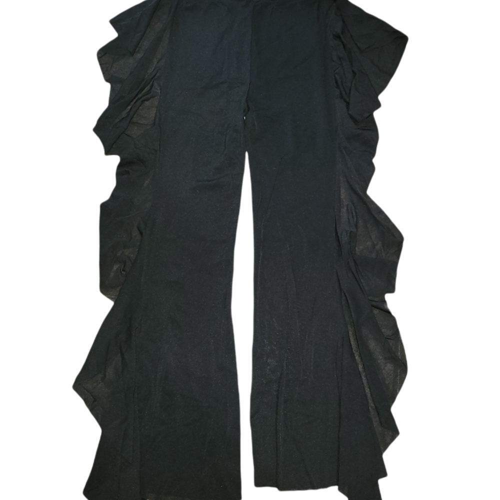NEW SHEIN Ruffle Trim Sheer Lightweight Coverup Pants sz M